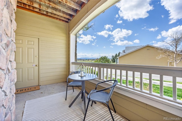 view of balcony