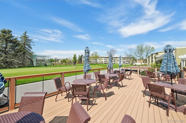 705 S Alton Way Unit 4D, Denver, CO 80247 - deck with outdoor dining space