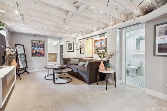 3044 W 40th Ave, Denver, CO 80211 - living area with carpet flooring and track lighting