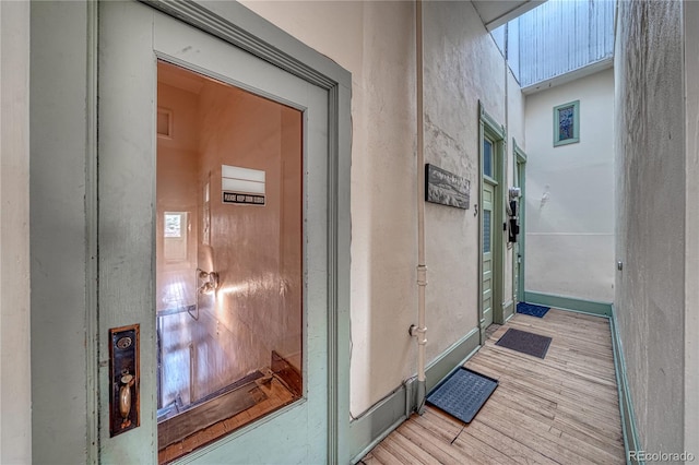 view of exterior entry