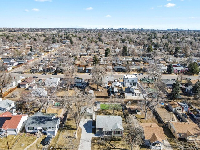 4546 S Logan St, Englewood, CO 80113 - aerial view of property's location with nearby suburban area
