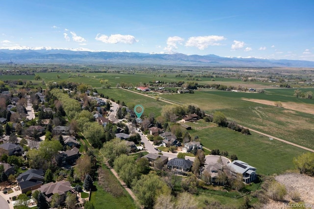 2539 Lake Meadow Dr, Lafayette, CO 80026 - aerial view of sparsely populated area with a mountain backdrop