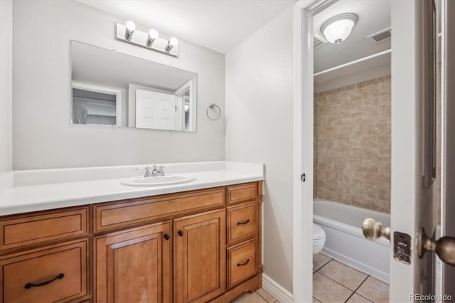 6490 S Dayton St Unit L02, Englewood, CO 80111 - full bathroom featuring vanity, tile patterned flooring, and bathing tub / shower combination