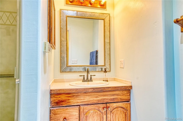 bathroom with vanity