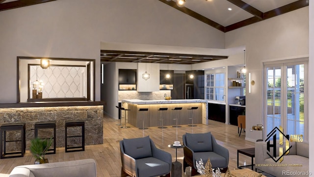 7969 Forest Keep Cir, Parker, CO 80134 - lobby featuring beam ceiling