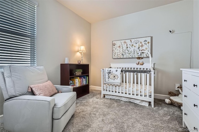 13460 Broad Wing Ave, Parker, CO 80134 - bedroom featuring carpet flooring, a nursery area, and baseboards