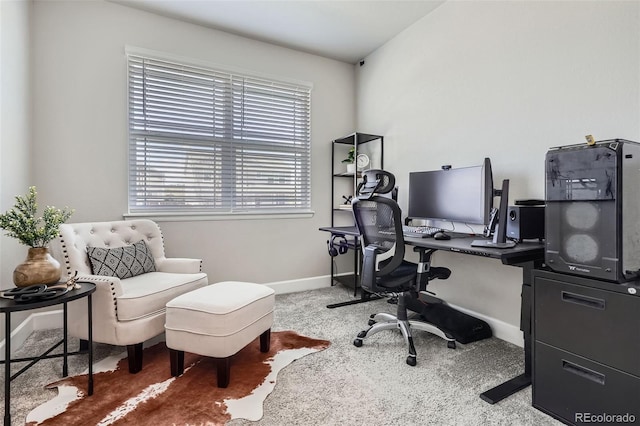 13460 Broad Wing Ave, Parker, CO 80134 - office with baseboards and carpet flooring