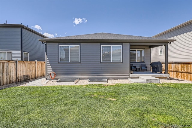 13460 Broad Wing Ave, Parker, CO 80134 - rear view of house with a patio area and a shingled roof