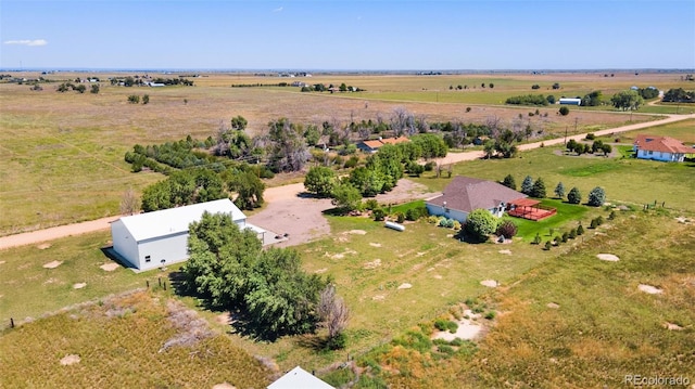 bird's eye view with a rural view