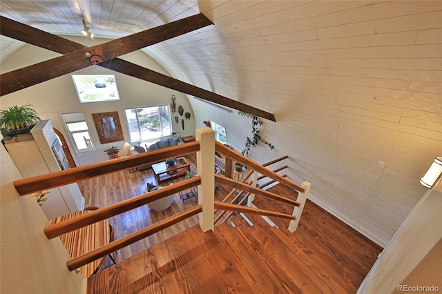 57191 Me Rd, Collbran, CO 81624 - stairs featuring wood finished floors