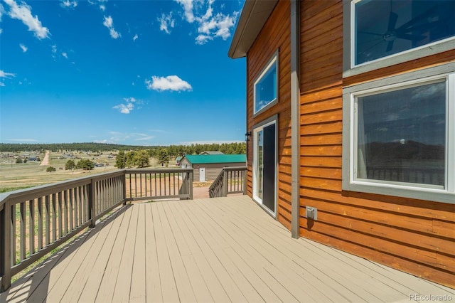 85 Estes Cir, Florissant, CO 80816 - view of wooden deck