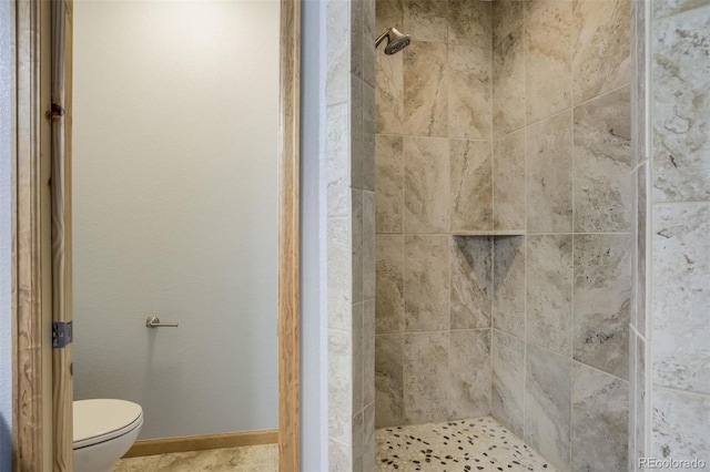 85 Estes Cir, Florissant, CO 80816 - full bath with a tile shower and toilet