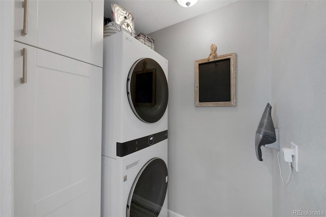 6283 S Prescott St, Littleton, CO 80120 - laundry room with stacked washing machine and dryer