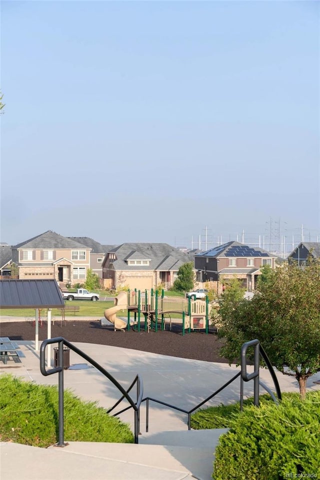 view of community featuring a playground