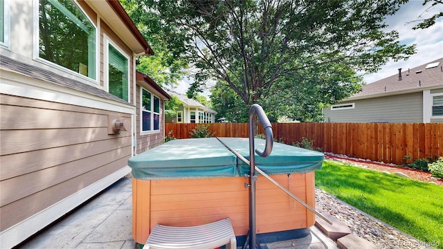2521 Otter Ct, Lafayette, CO 80026 - wooden deck featuring a hot tub