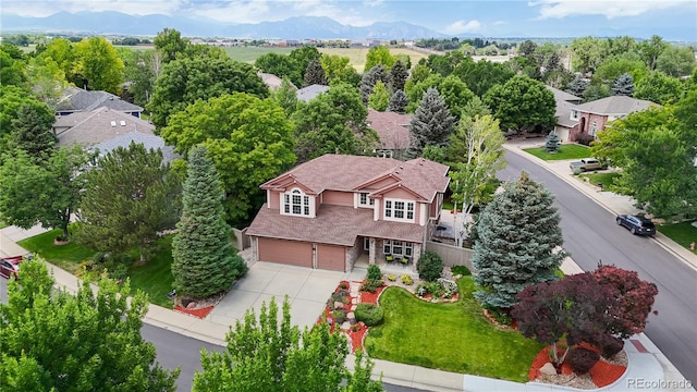 2521 Otter Ct, Lafayette, CO 80026 - view from above of property with a mountainous background