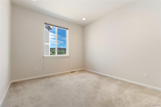 view of carpeted empty room