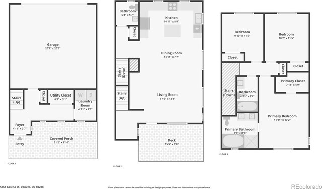 5668 Galena St, Denver, CO 80238 - view of floor plan / room layout