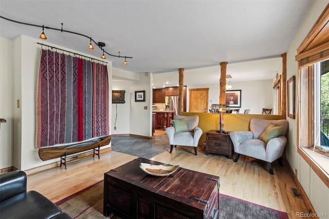 403 Pitkin St, Frisco, CO 80443 - living area featuring wood finished floors and baseboards