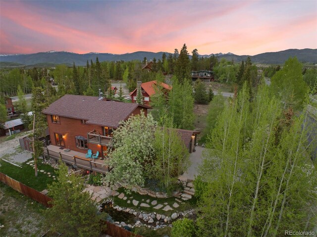 403 Pitkin St, Frisco, CO 80443 - aerial view at dusk of a mountain view