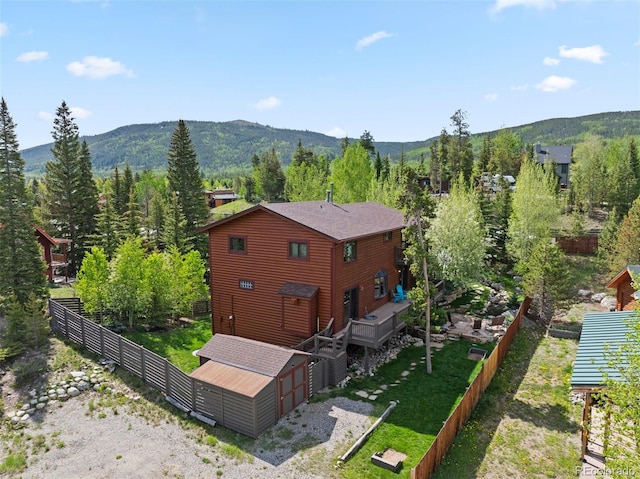 403 Pitkin St, Frisco, CO 80443 - view from above of property featuring mountains