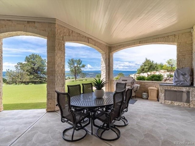 860 Diamond Ridge Cir, Castle Rock, CO 80108 - view of patio with outdoor dining space