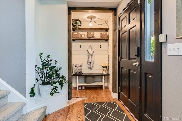 9492 Crestmore Way, Highlands Ranch, CO 80126 - mudroom featuring wood finished floors