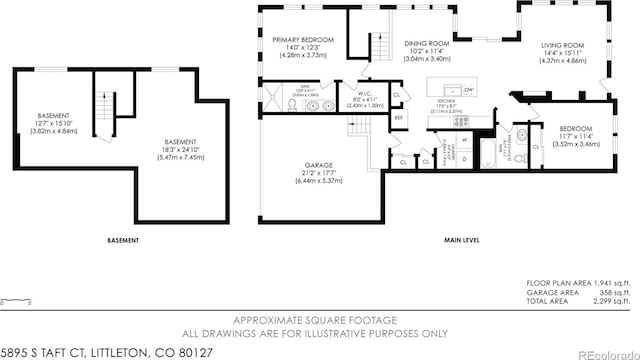 5895 S Taft Ct Unit H, Littleton, CO 80127 - floor plan / room layout