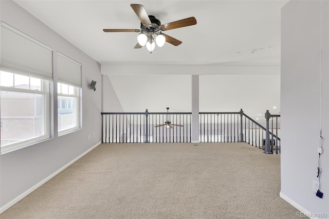 20394 E Colgate Pl, Aurora, CO 80013 - empty room with a ceiling fan, carpet floors, and baseboards