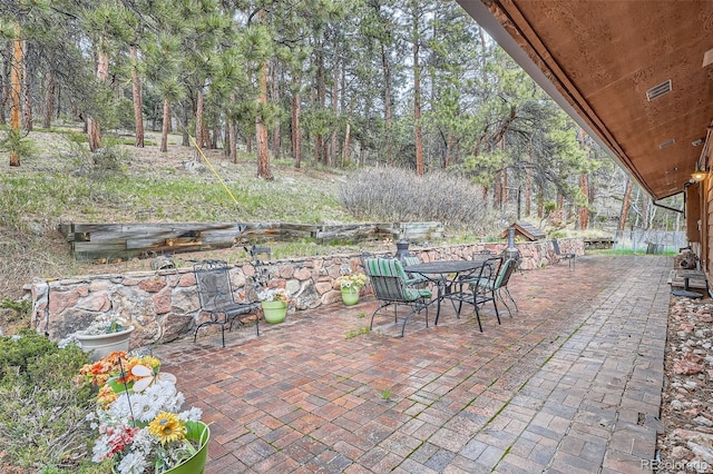 view of patio / terrace with outdoor dining area