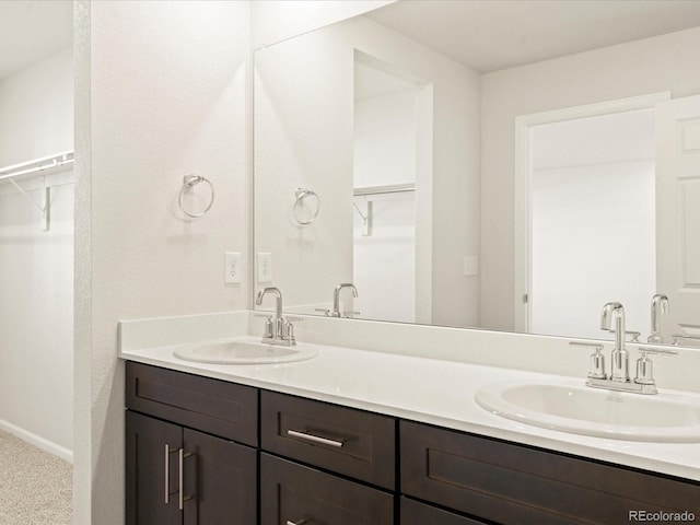 bathroom featuring vanity