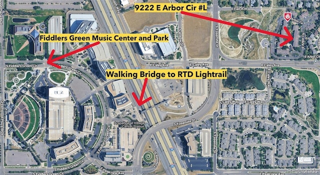 aerial overview of property's location