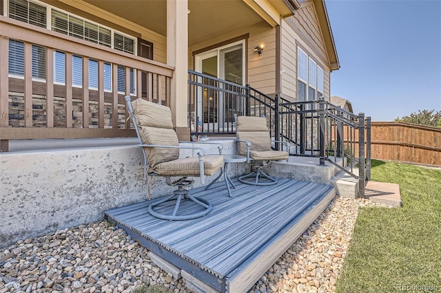 25561 E 5th Pl, Aurora, CO 80018 - view of wooden terrace