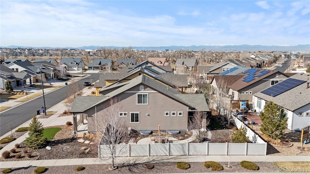 drone / aerial view featuring a residential view