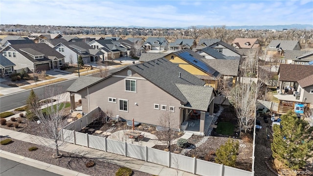 birds eye view of property featuring a residential view
