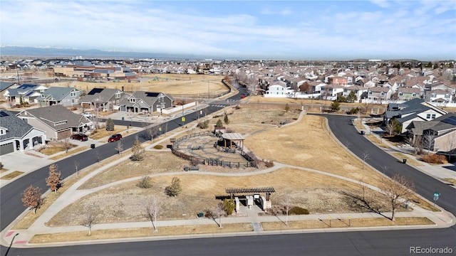 drone / aerial view featuring a residential view