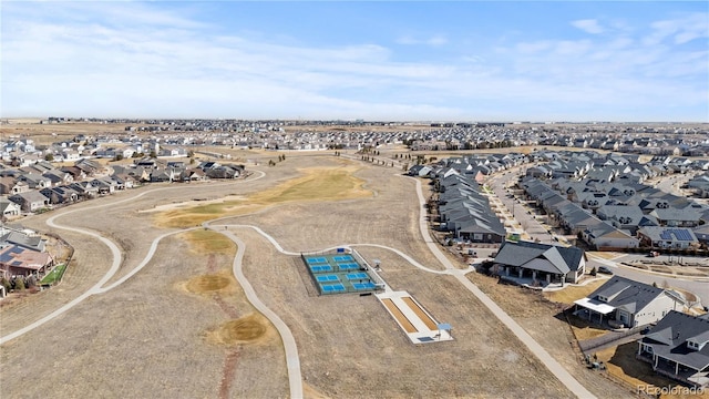 drone / aerial view featuring a residential view