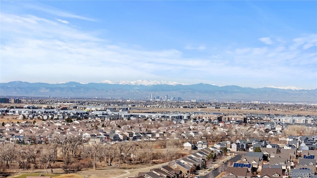 mountain view featuring a residential view