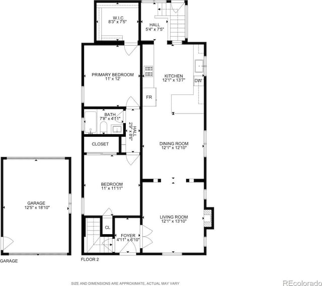 3928 Zuni St, Denver, CO 80211 - room layout