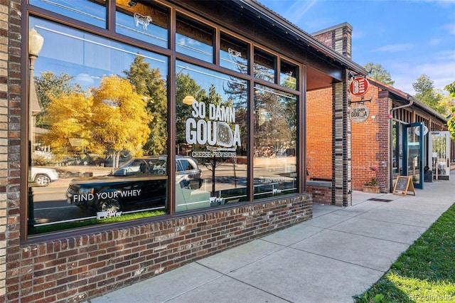 3928 Zuni St, Denver, CO 80211 - property entrance featuring brick siding