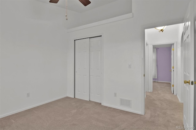 12454 Tex Tan Rd, Peyton, CO 80831 - unfurnished bedroom featuring light colored carpet, a closet, and baseboards