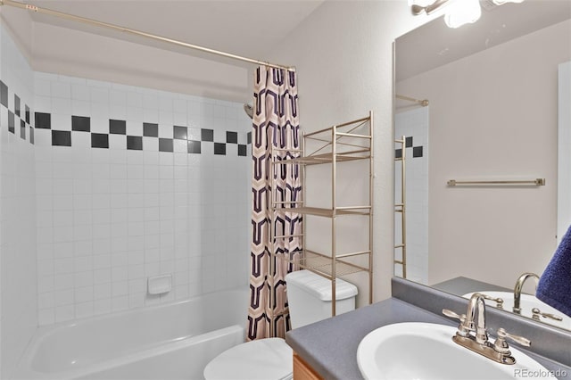 12454 Tex Tan Rd, Peyton, CO 80831 - bathroom with toilet, shower / bath combo with shower curtain, and vanity