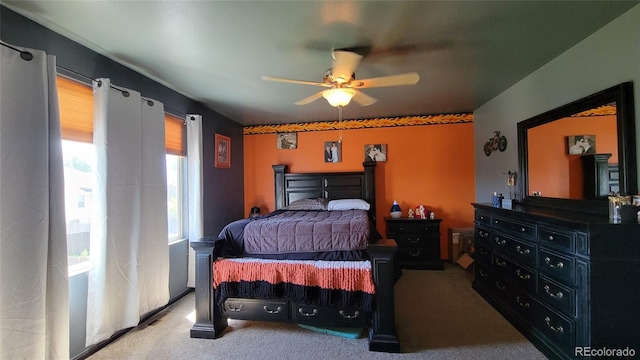 4214 Widener St, Pueblo, CO 81008 - bedroom featuring carpet and a ceiling fan