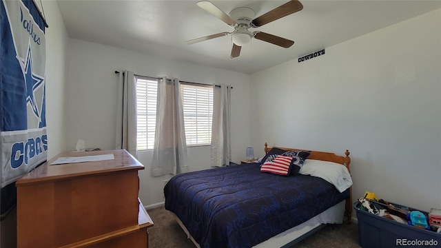 4214 Widener St, Pueblo, CO 81008 - bedroom with carpet flooring and ceiling fan