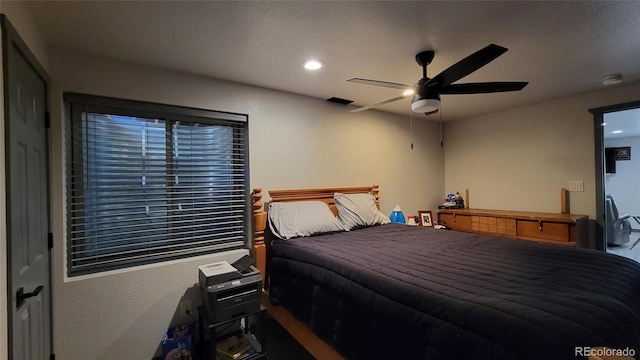 4214 Widener St, Pueblo, CO 81008 - bedroom with recessed lighting and a ceiling fan