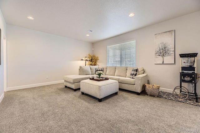 7253 S Valleyhead Ct, Aurora, CO 80016 - carpeted living area featuring recessed lighting