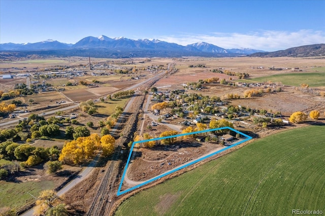 7032 County Road 156c, Salida, CO 81201 - birds eye view of property with a rural view and a mountain view