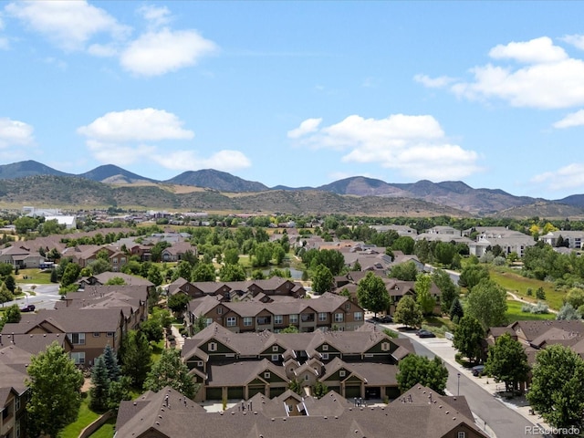 11962 W Long Cir Unit 203, Littleton, CO 80127 - aerial view of residential area featuring a mountain backdrop