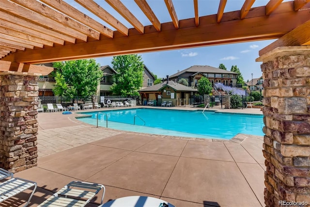 11962 W Long Cir Unit 203, Littleton, CO 80127 - community pool featuring a patio area