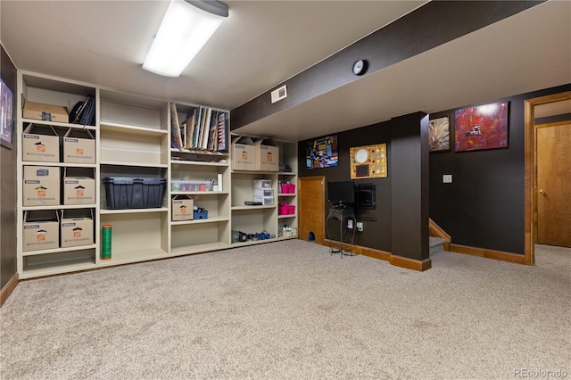 6307 Monterey Pl, Highlands Ranch, CO 80130 - finished below grade area with carpet flooring and baseboards